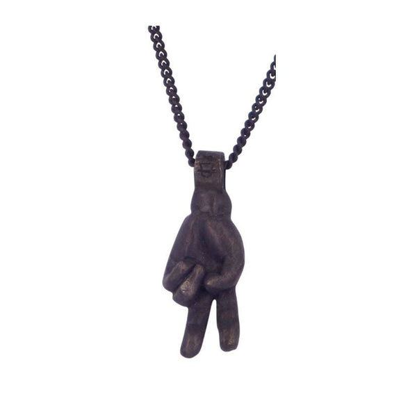 Two (oxidised) by Ant Hat. A striking pendant with exceptional craftsmanship, highlighting Australian handmade jewellery.