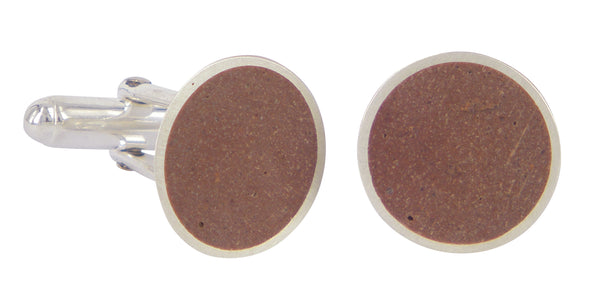 Convict Bricks by Melissa Baldock. Elegant cufflinks showcasing unique Australian design and refined style.