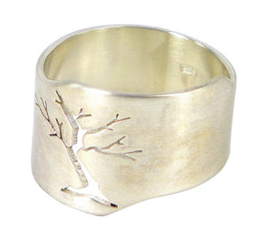 Pierced Tree (abstract) by Melissa Baldock. A beautifully crafted ring blending timeless design with Australian artistry.
