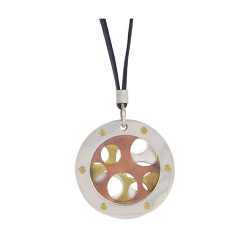 Industry pendant by Melissa Baldock. A striking pendant with exceptional craftsmanship, highlighting Australian handmade jewellery.
