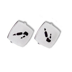 Kangaroo by Bushprints. Elegant cufflinks showcasing unique Australian design and refined style.
