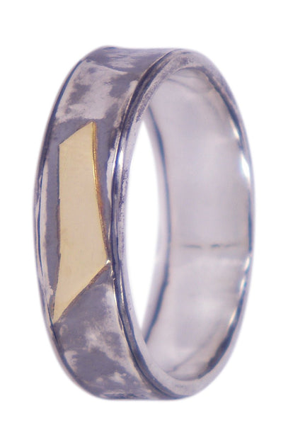 Rough & Raw I Rolled Inner by Gavin Macsporran. A beautifully crafted mens ring blending timeless design with Australian artistry.
