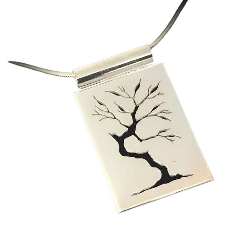 bonsai tree necklace Pierced Bonsai pendant – Lord Coconut