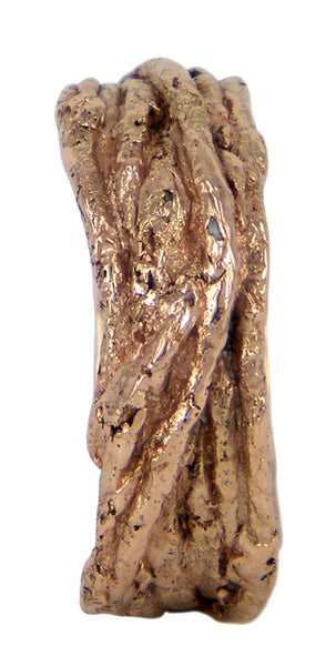 String men's wedding ring in 9ct rose gold, handcrafted by Ali Alexander. A minimalist Melbourne-made design.
 b