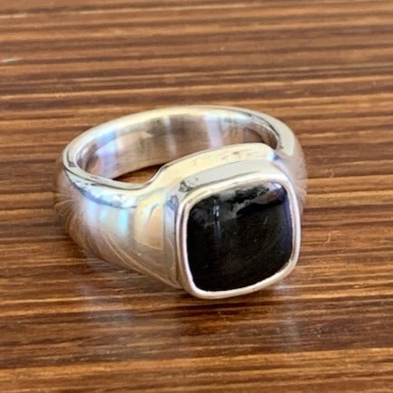 Square (Black Jade) signet ring